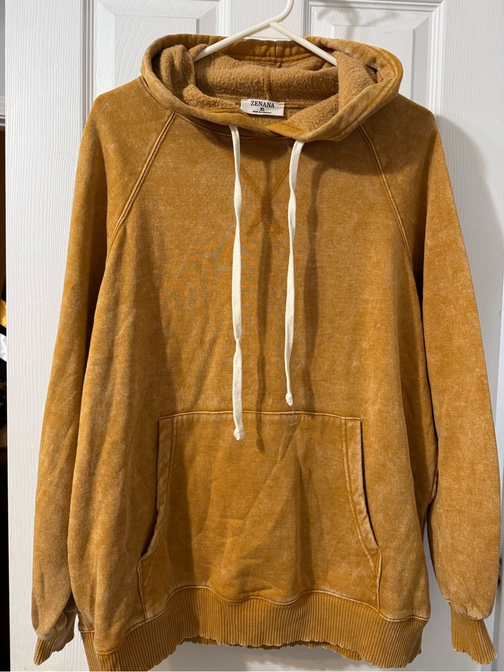 Zenana Outfitters Women’s Crewneck Hoodie - Mustard